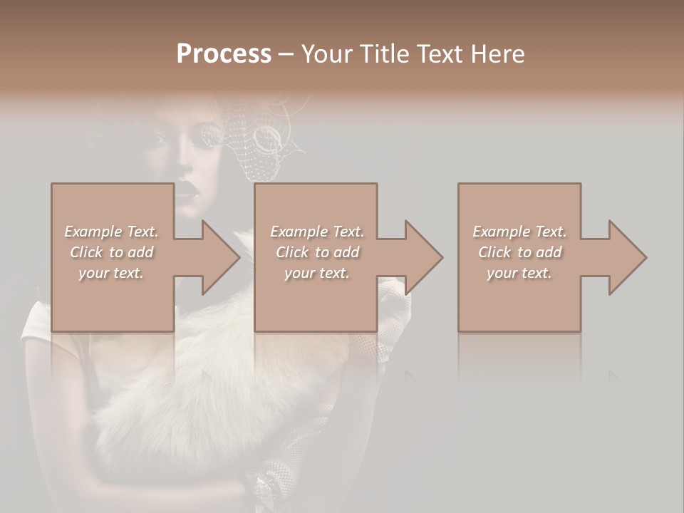 Fashion Red Female PowerPoint Template