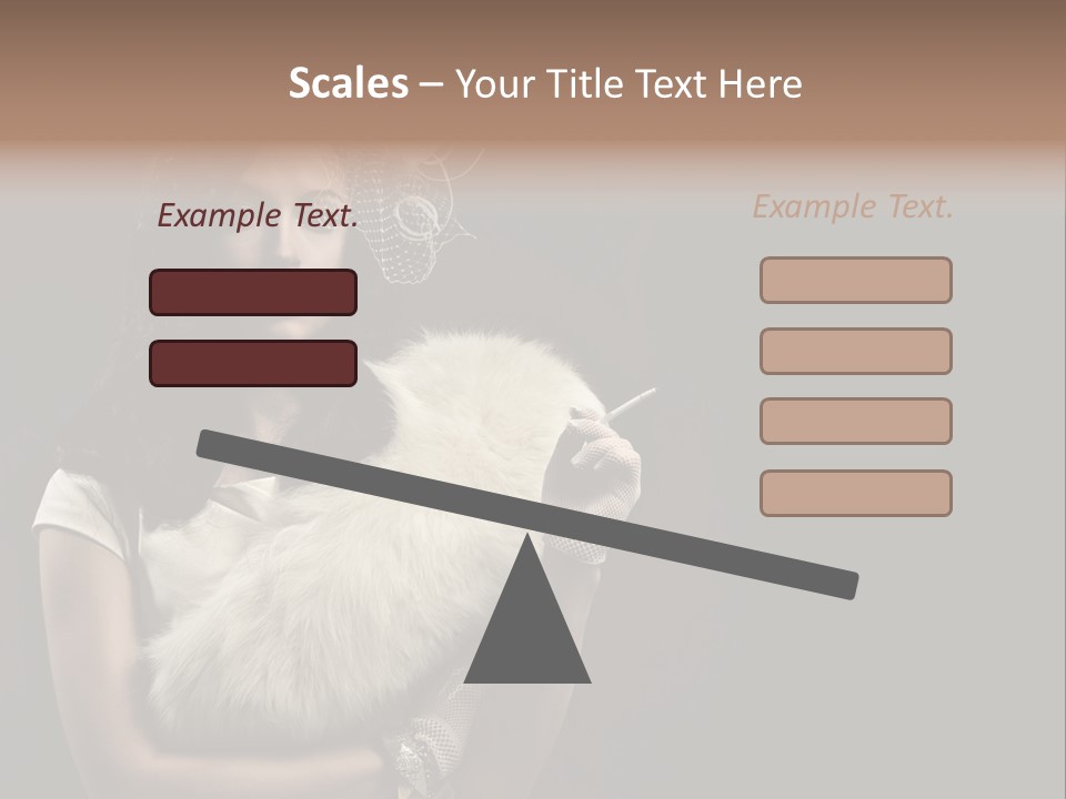 Fashion Red Female PowerPoint Template