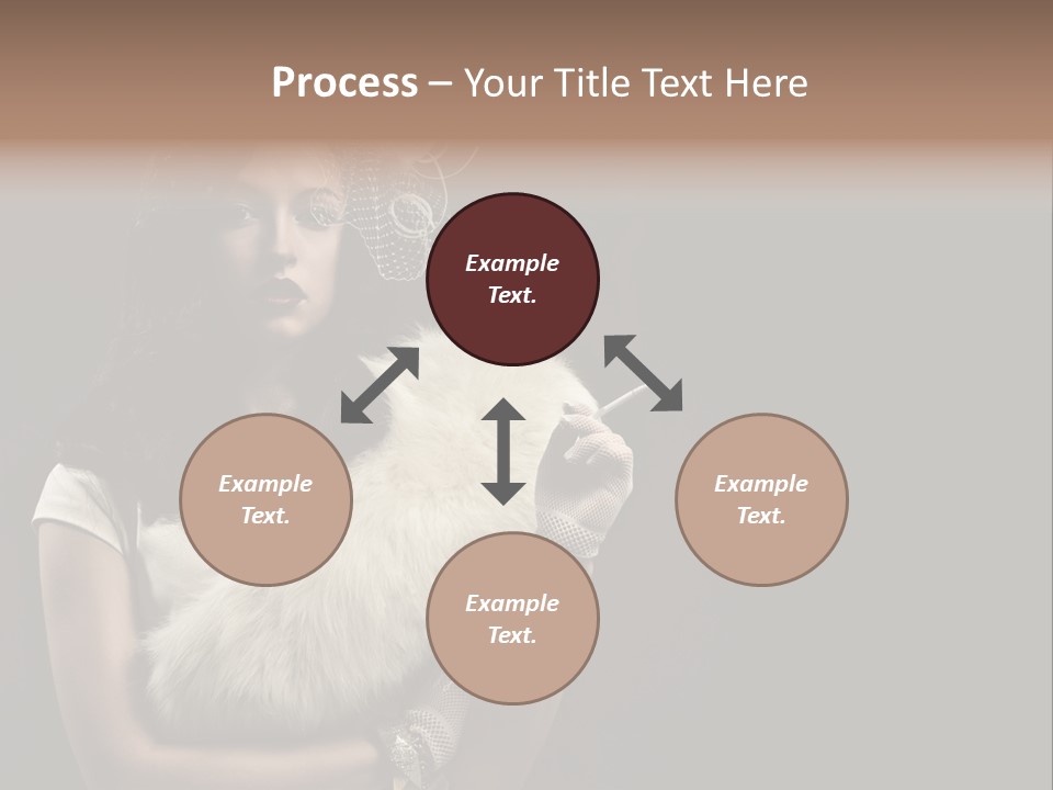 Fashion Red Female PowerPoint Template