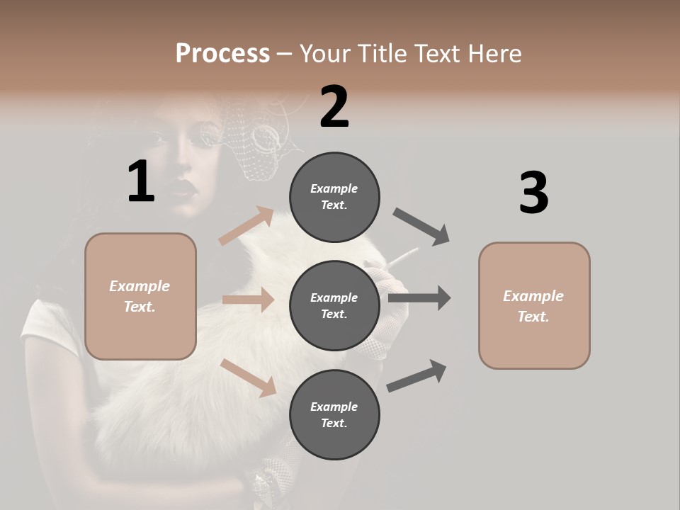 Fashion Red Female PowerPoint Template