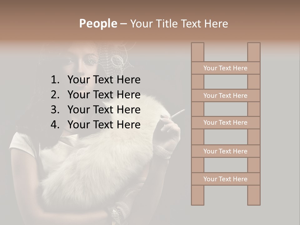 Fashion Red Female PowerPoint Template