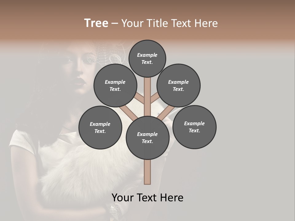 Fashion Red Female PowerPoint Template