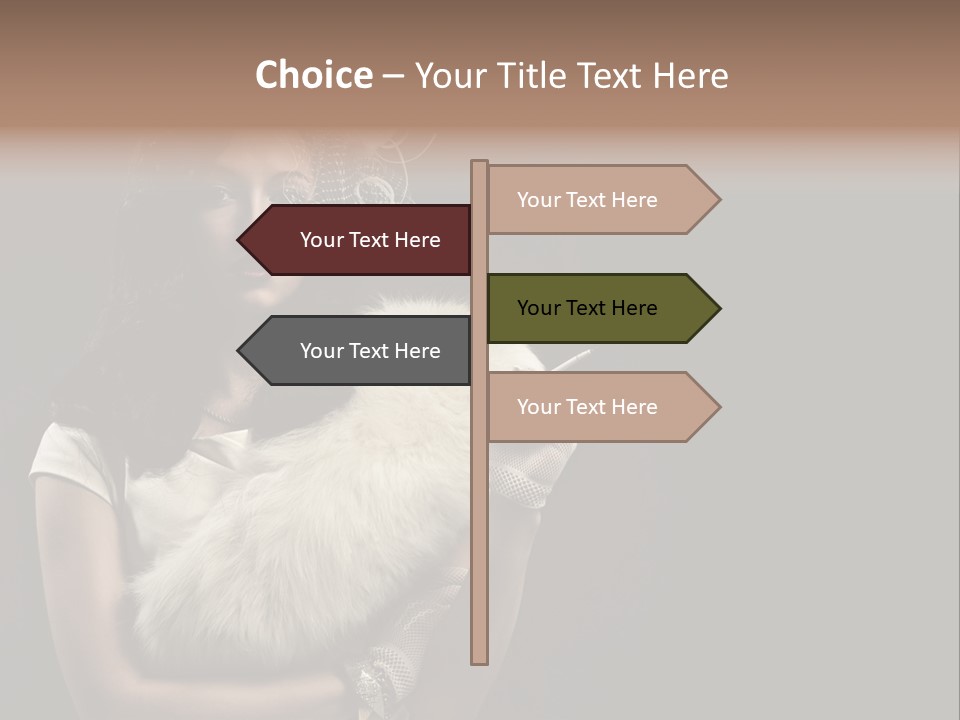 Fashion Red Female PowerPoint Template