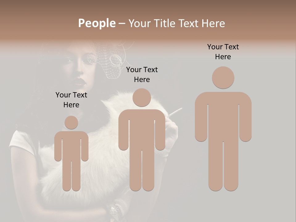 Fashion Red Female PowerPoint Template