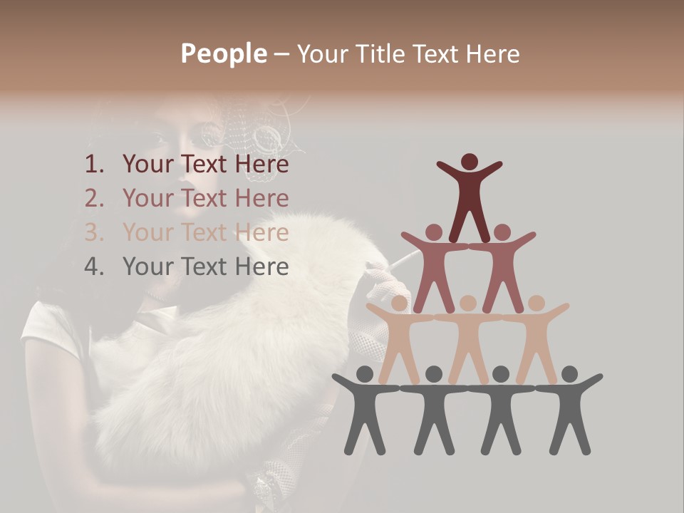 Fashion Red Female PowerPoint Template