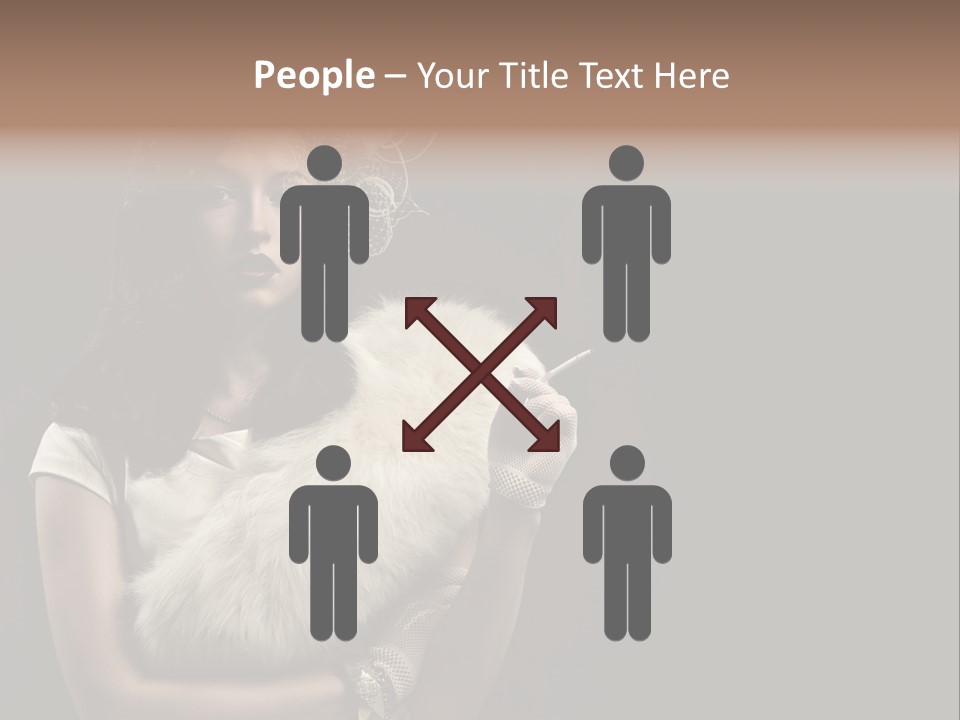 Fashion Red Female PowerPoint Template