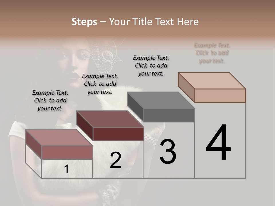 Fashion Red Female PowerPoint Template