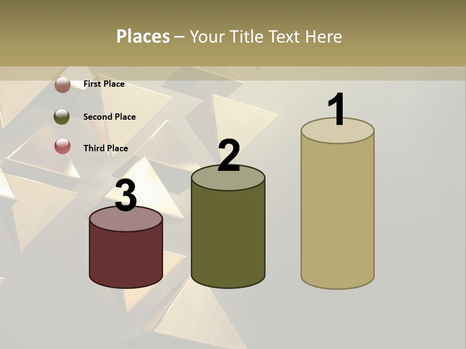 Dimensional Images Reflection PowerPoint Template