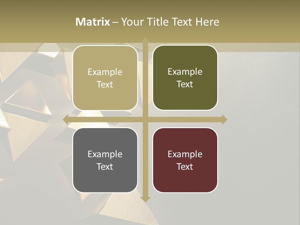 Dimensional Images Reflection PowerPoint Template