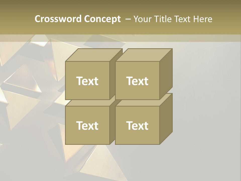 Dimensional Images Reflection PowerPoint Template