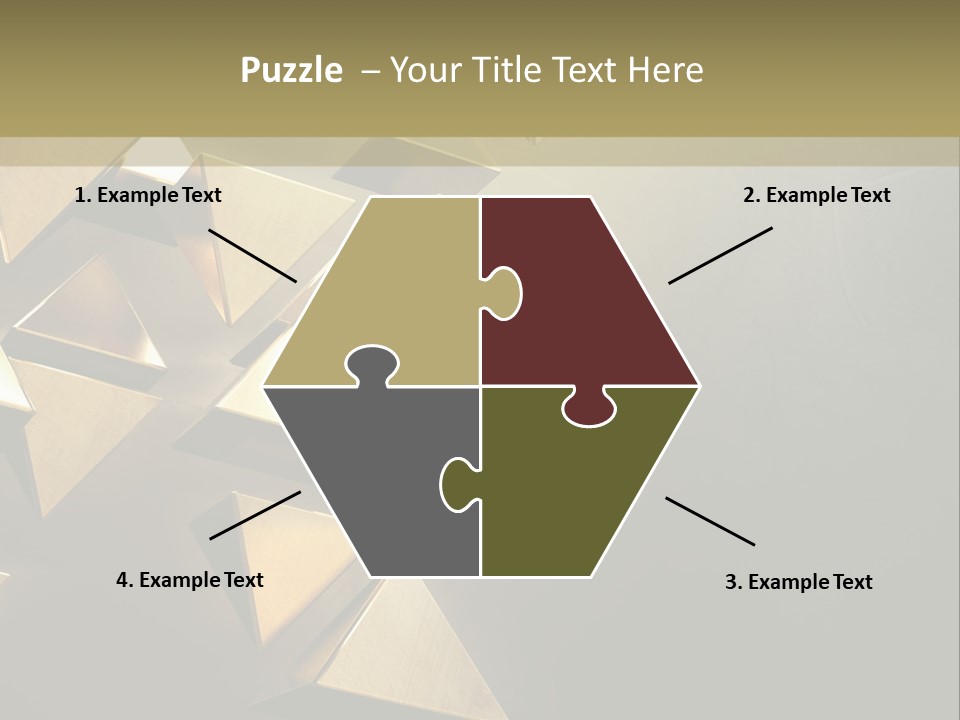 Dimensional Images Reflection PowerPoint Template