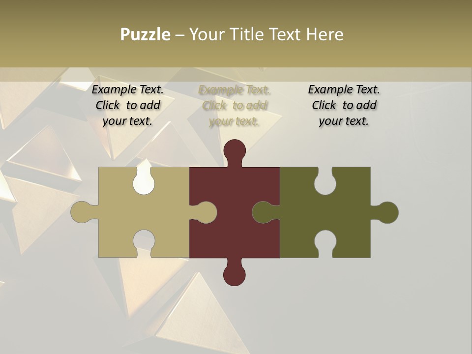 Dimensional Images Reflection PowerPoint Template