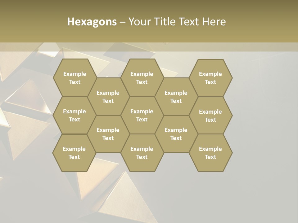 Dimensional Images Reflection PowerPoint Template