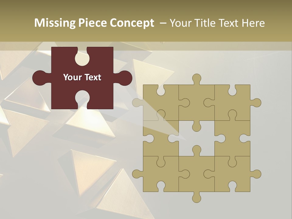Dimensional Images Reflection PowerPoint Template