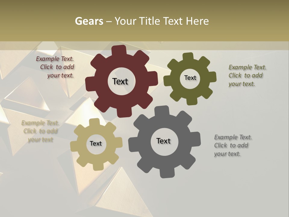 Dimensional Images Reflection PowerPoint Template