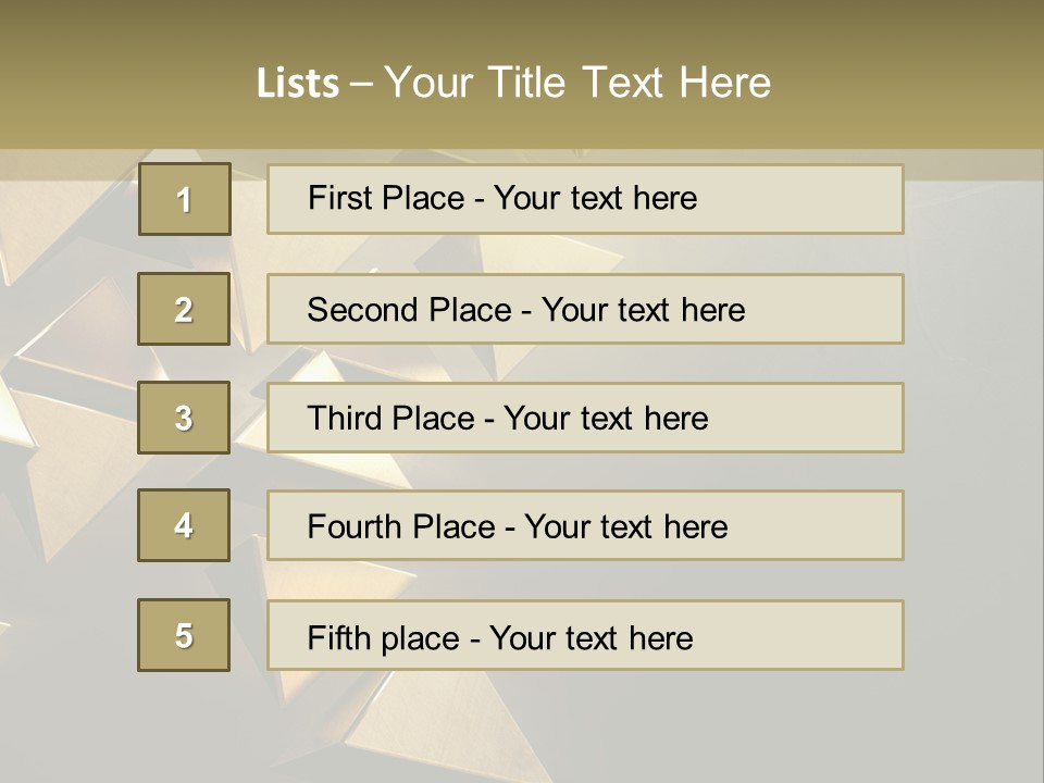 Dimensional Images Reflection PowerPoint Template