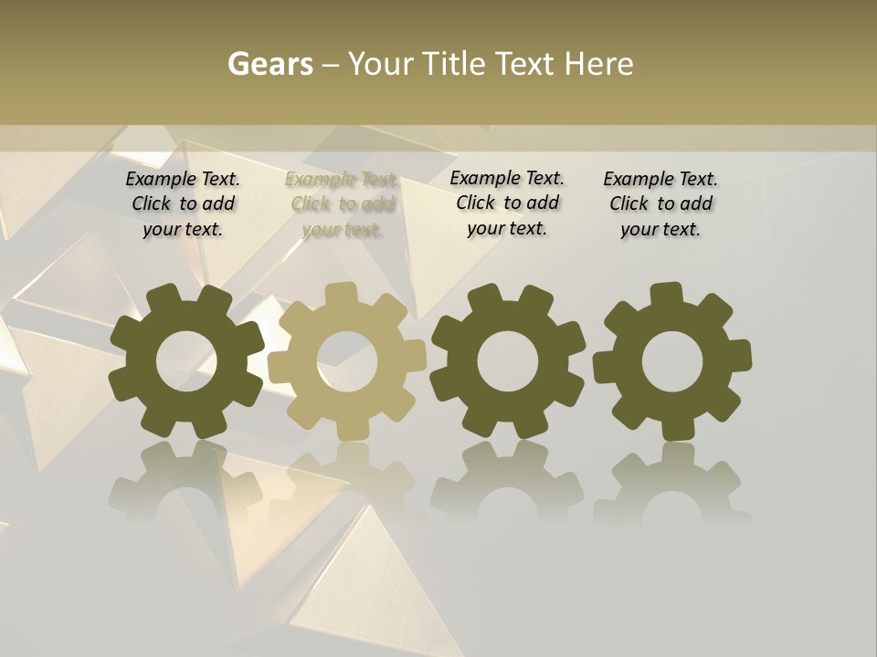 Dimensional Images Reflection PowerPoint Template