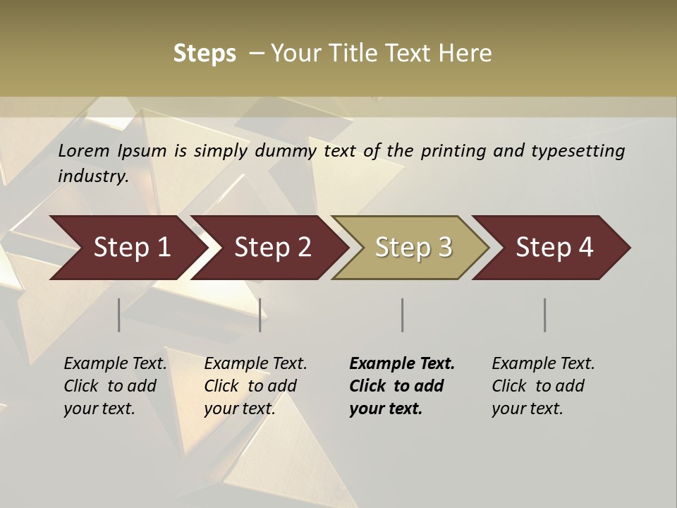 Dimensional Images Reflection PowerPoint Template