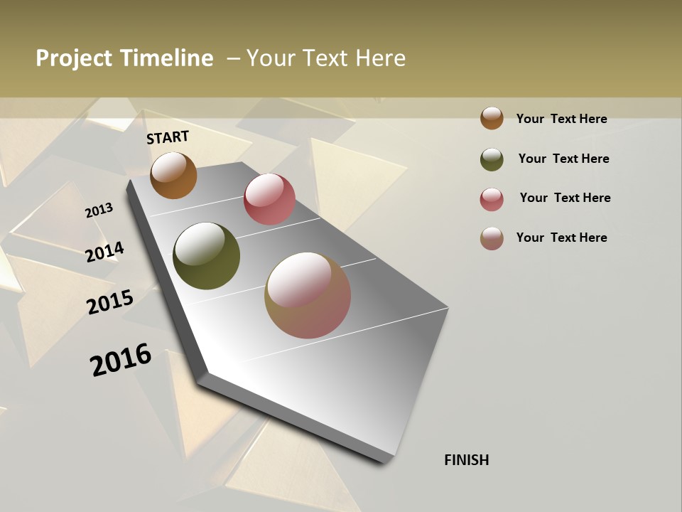 Dimensional Images Reflection PowerPoint Template