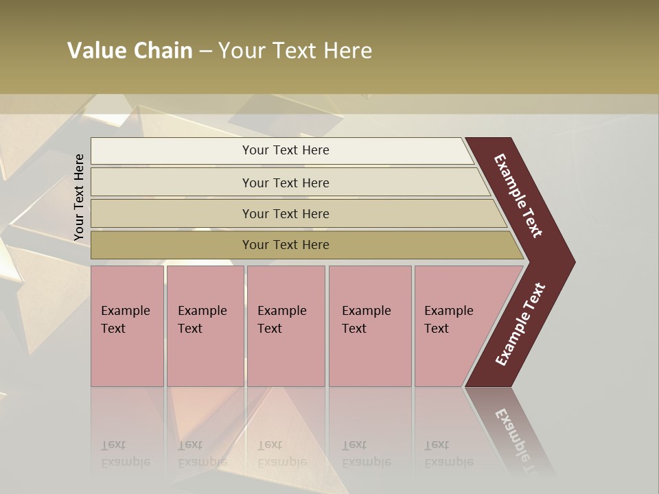 Dimensional Images Reflection PowerPoint Template