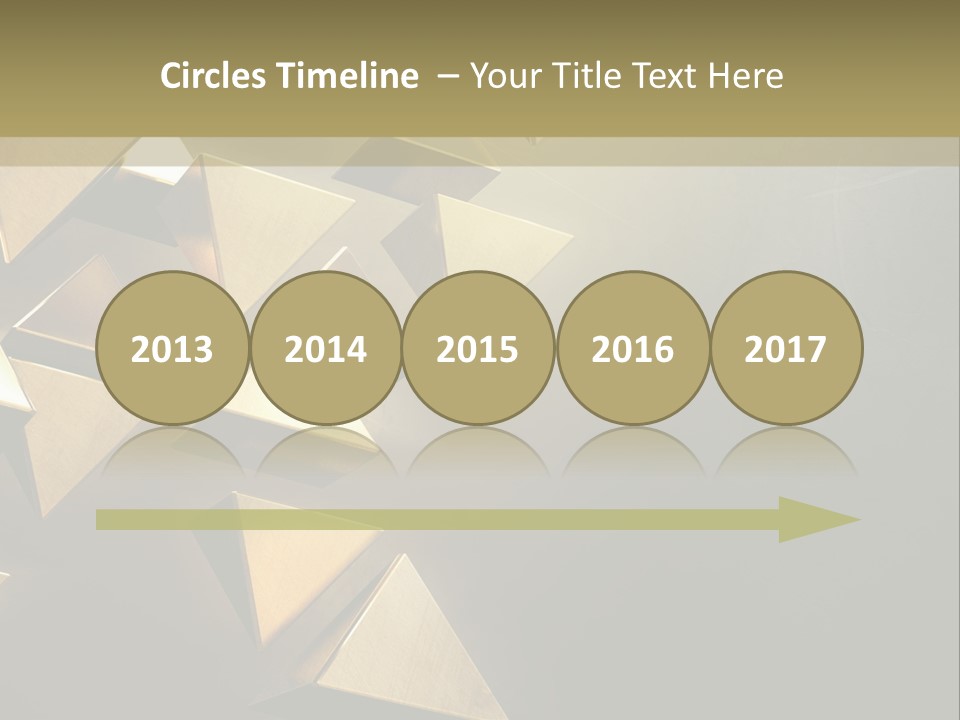 Dimensional Images Reflection PowerPoint Template