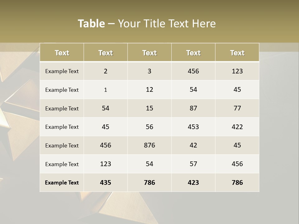 Dimensional Images Reflection PowerPoint Template