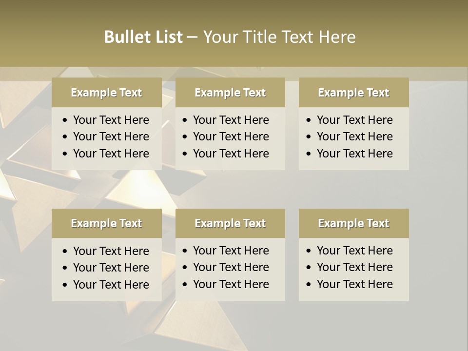 Dimensional Images Reflection PowerPoint Template