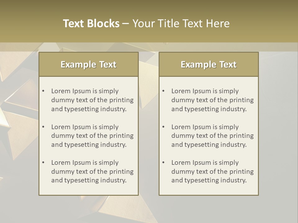 Dimensional Images Reflection PowerPoint Template