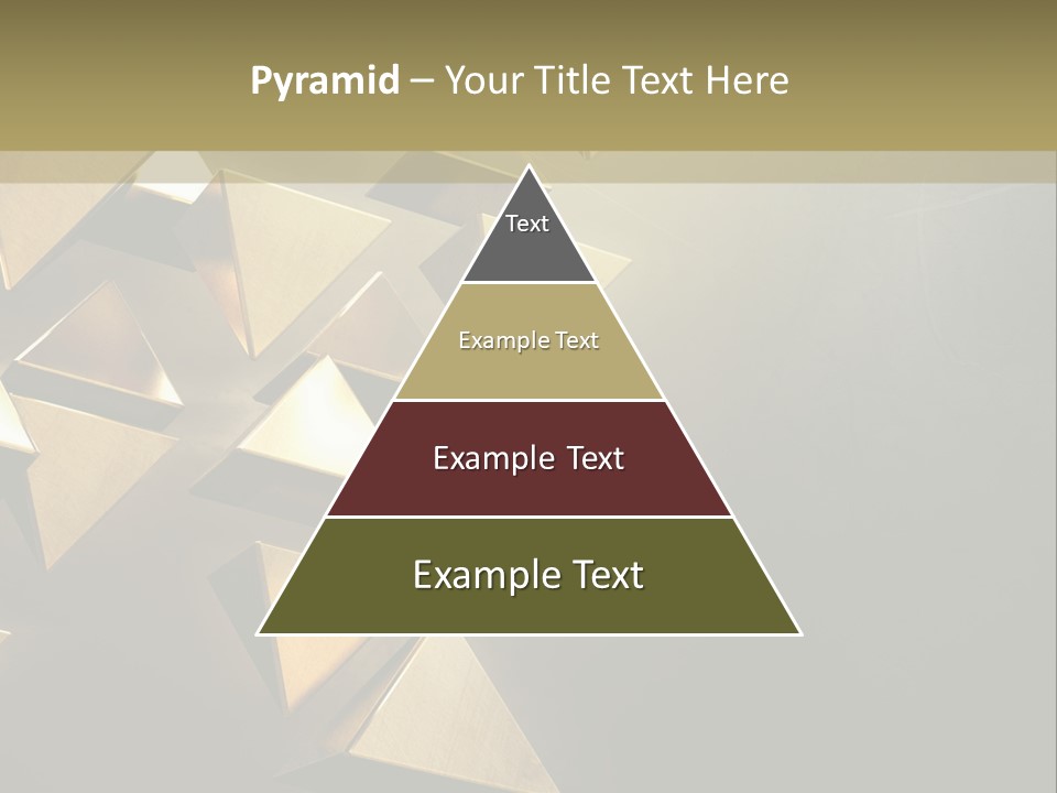 Dimensional Images Reflection PowerPoint Template