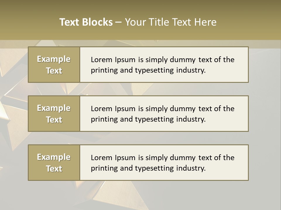 Dimensional Images Reflection PowerPoint Template