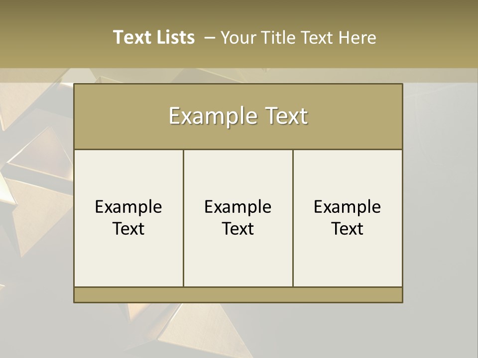 Dimensional Images Reflection PowerPoint Template