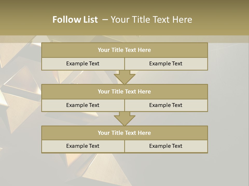 Dimensional Images Reflection PowerPoint Template