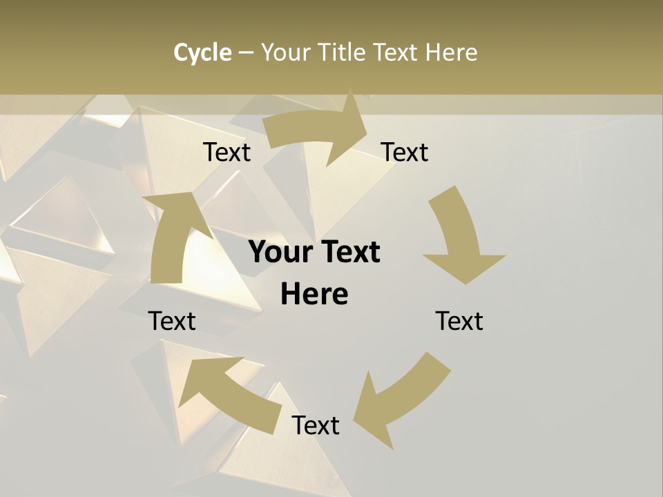 Dimensional Images Reflection PowerPoint Template