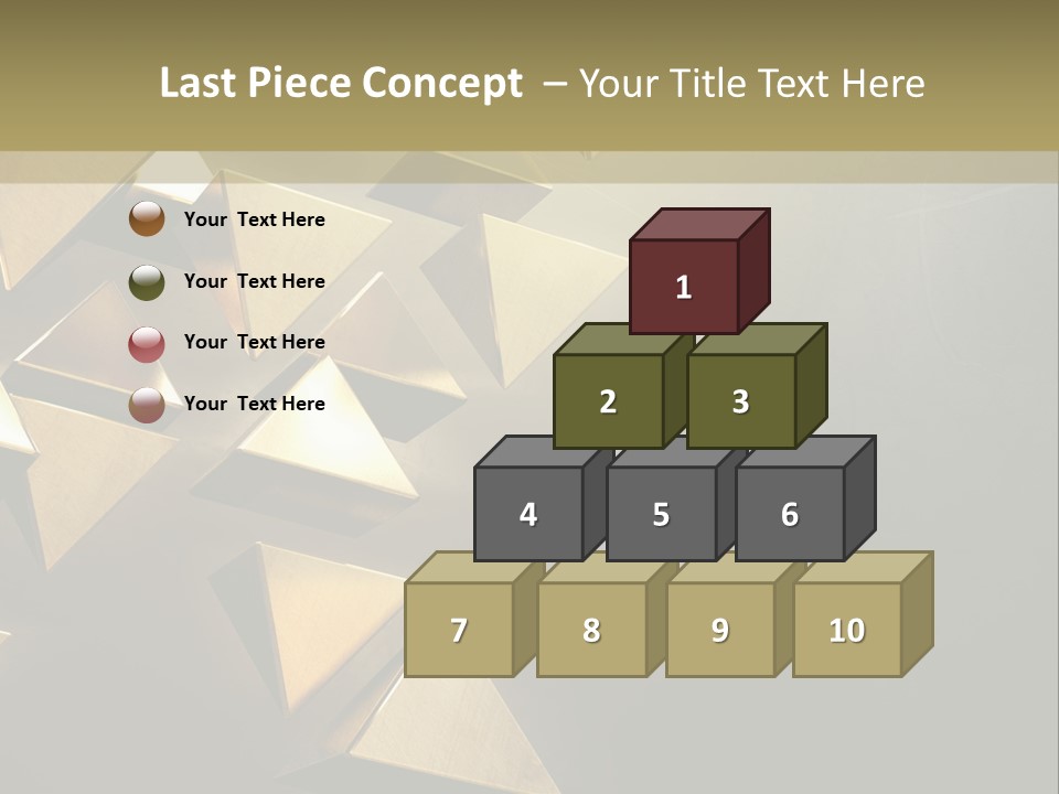 Dimensional Images Reflection PowerPoint Template
