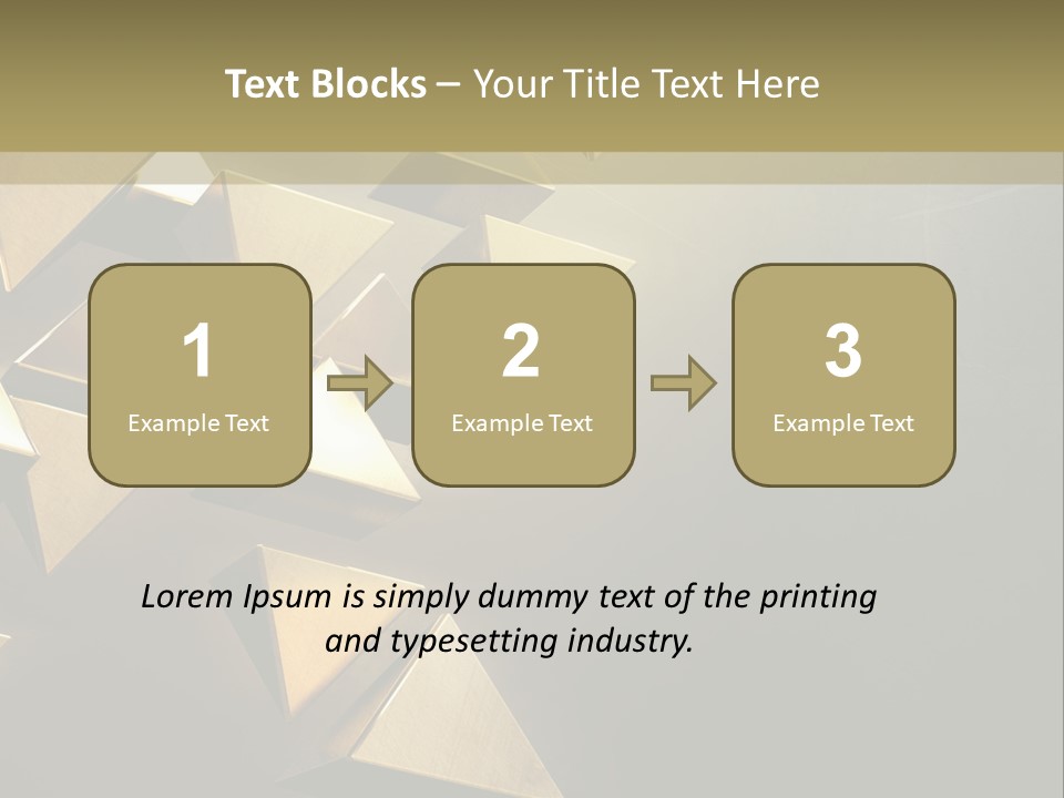 Dimensional Images Reflection PowerPoint Template