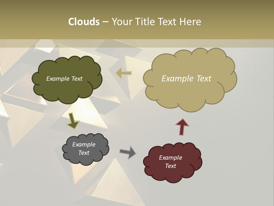 Dimensional Images Reflection PowerPoint Template