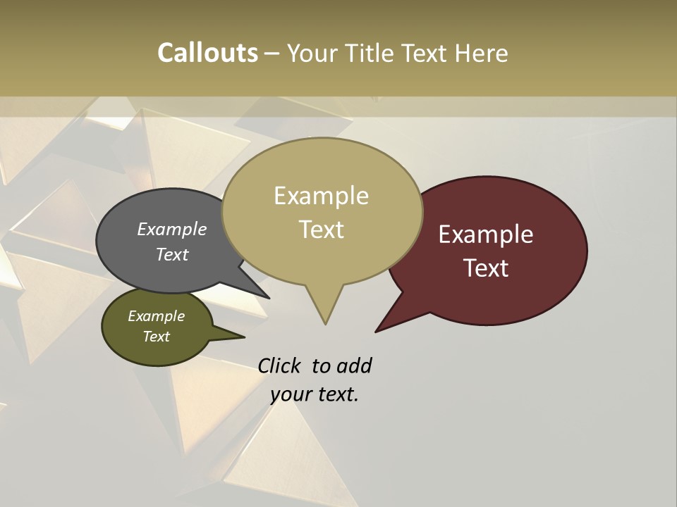 Dimensional Images Reflection PowerPoint Template