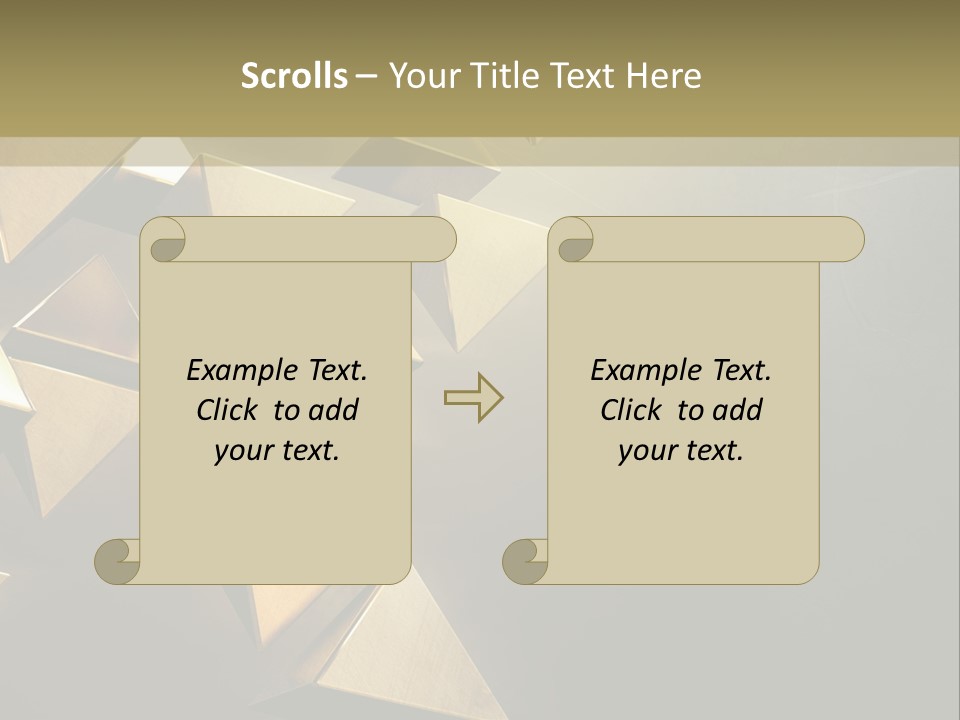 Dimensional Images Reflection PowerPoint Template