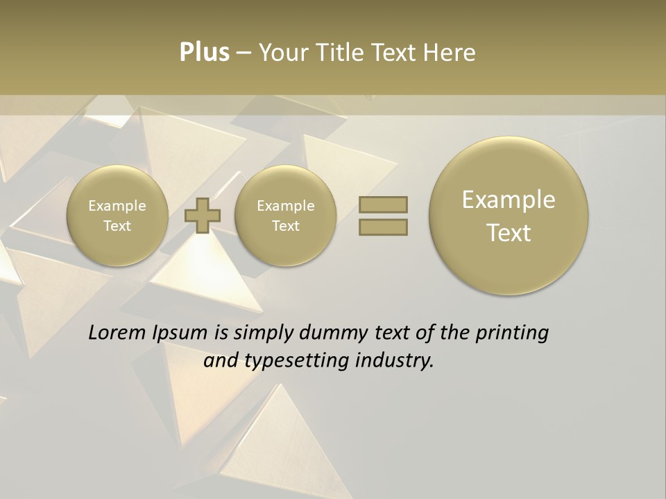 Dimensional Images Reflection PowerPoint Template