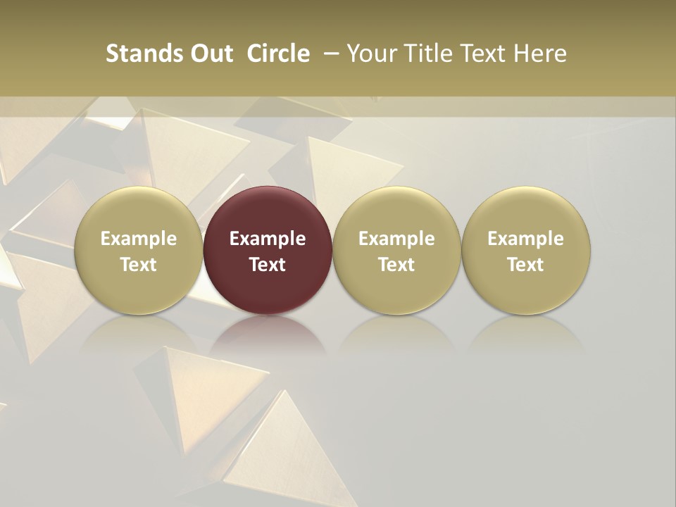 Dimensional Images Reflection PowerPoint Template