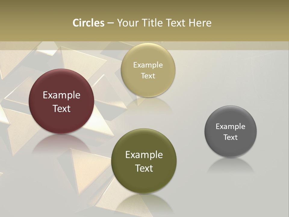 Dimensional Images Reflection PowerPoint Template
