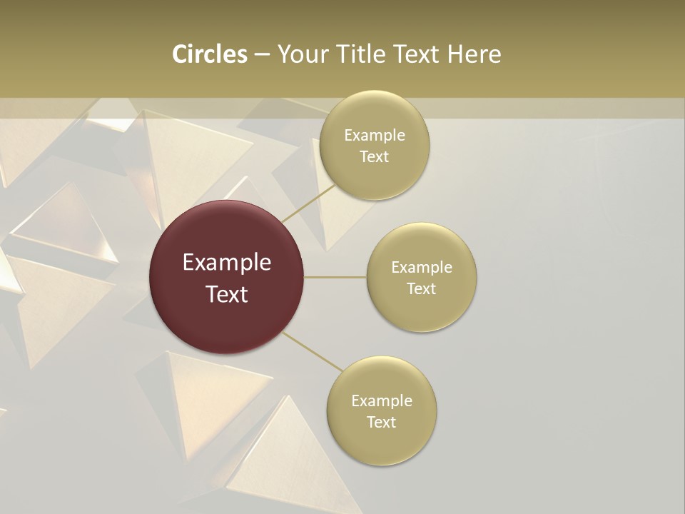 Dimensional Images Reflection PowerPoint Template
