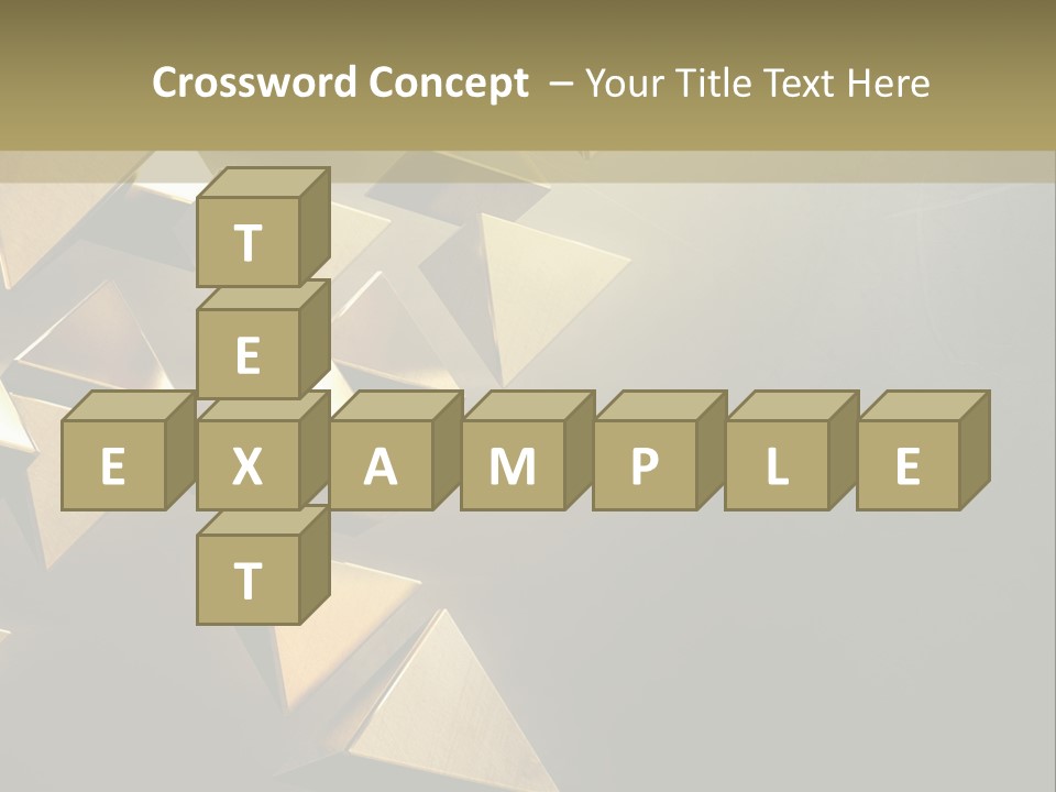 Dimensional Images Reflection PowerPoint Template