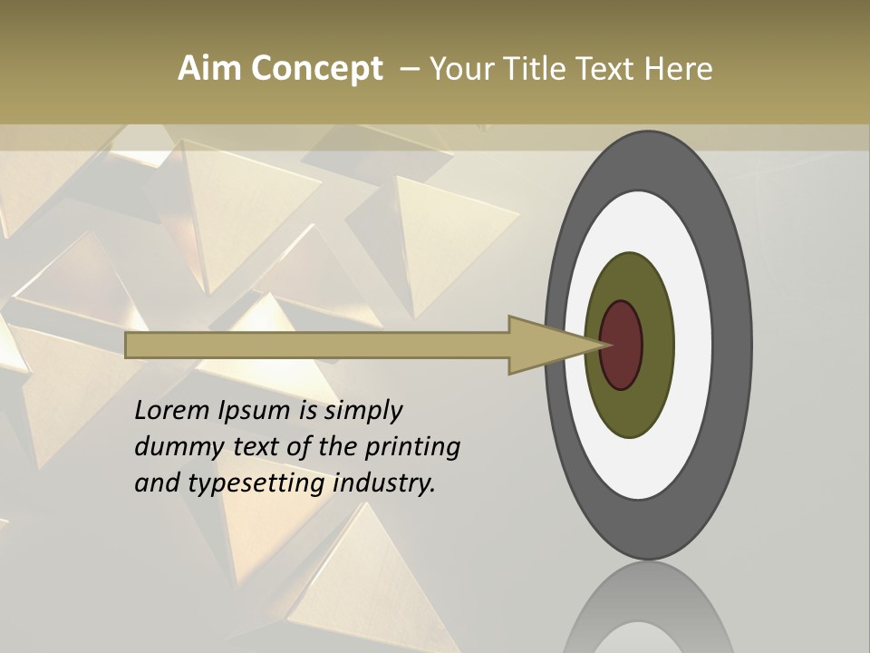 Dimensional Images Reflection PowerPoint Template