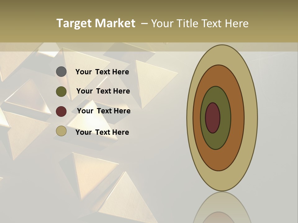 Dimensional Images Reflection PowerPoint Template