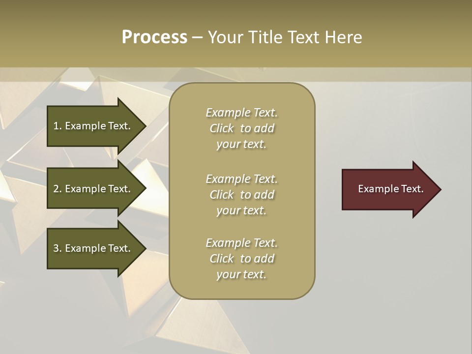 Dimensional Images Reflection PowerPoint Template