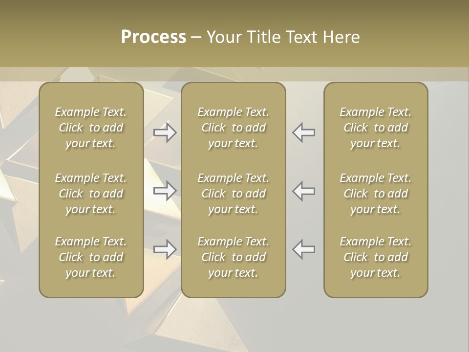 Dimensional Images Reflection PowerPoint Template