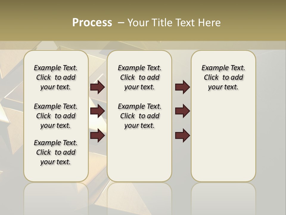 Dimensional Images Reflection PowerPoint Template