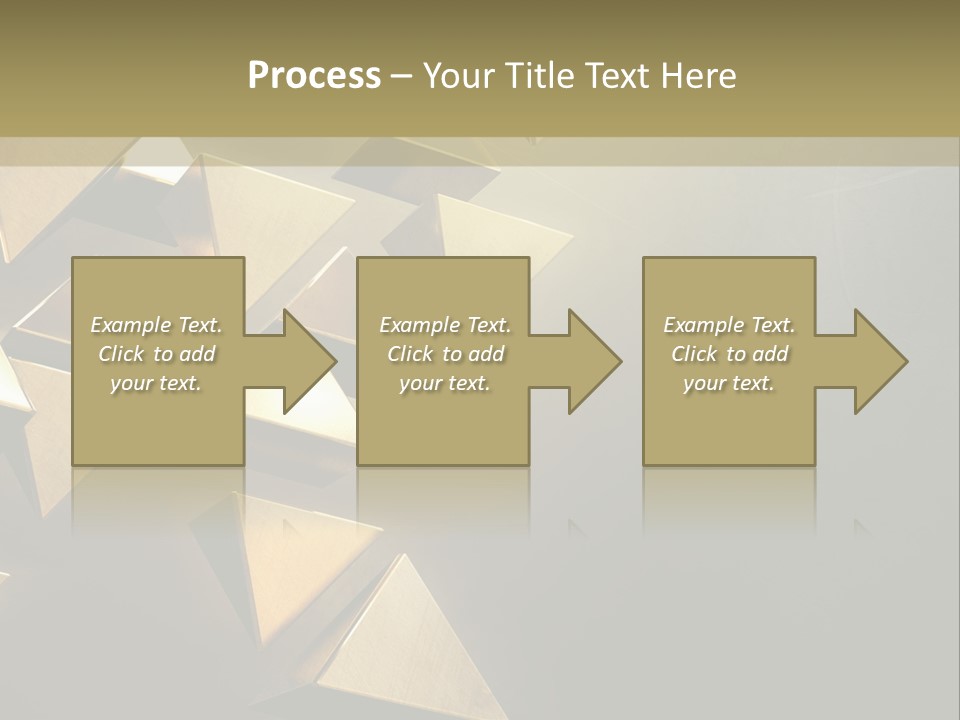 Dimensional Images Reflection PowerPoint Template