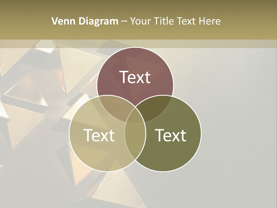 Dimensional Images Reflection PowerPoint Template